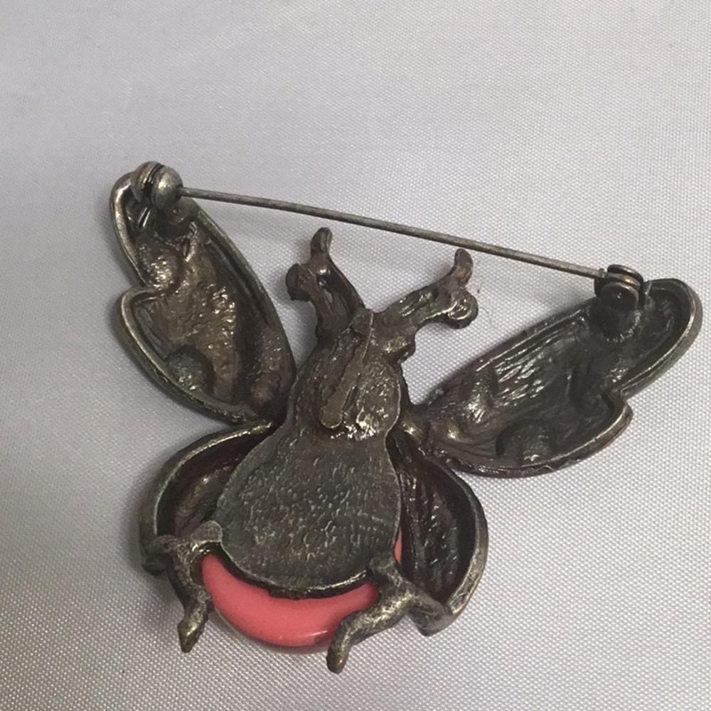 Ladybug VINTAGE DECORATIVE BROOCH - Picture 3 of 3